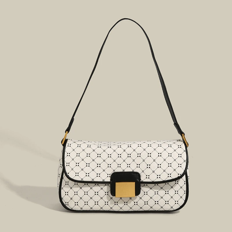 

Fashion Geometric Printing Shoulder Bags For Women Trend Famous Brand Canvas Bag High Quality Elegant Designer Crossbody Bags