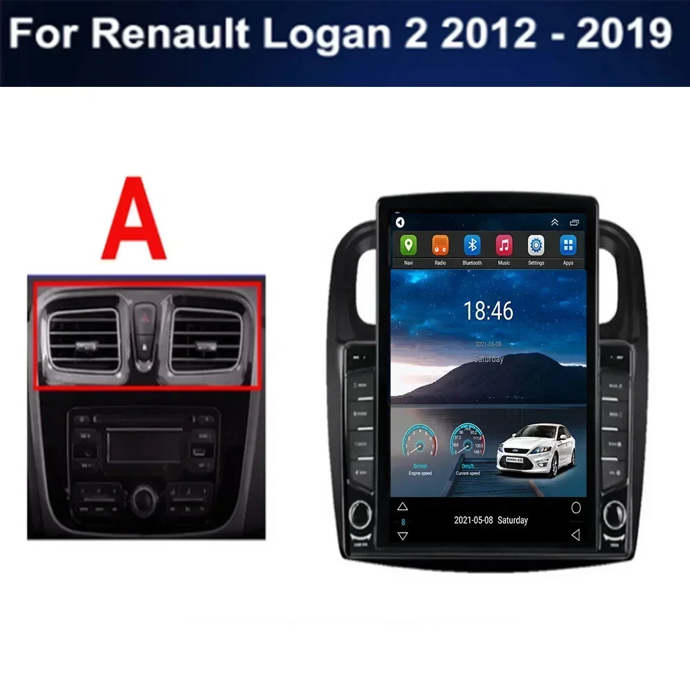Android для Renault Logan 2 2012-2039 Sander 2014-2039 Тип Tesla Автомобильный радиоприемник