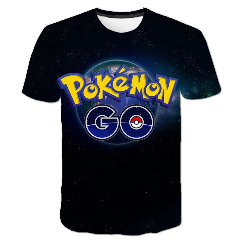 

2022 Summer T Shirt Pokemon Pikachu T Shirt Men's Plus Size T Shirt Cartoon Harajuku Anime T Shirt Kids Baby Street Tops