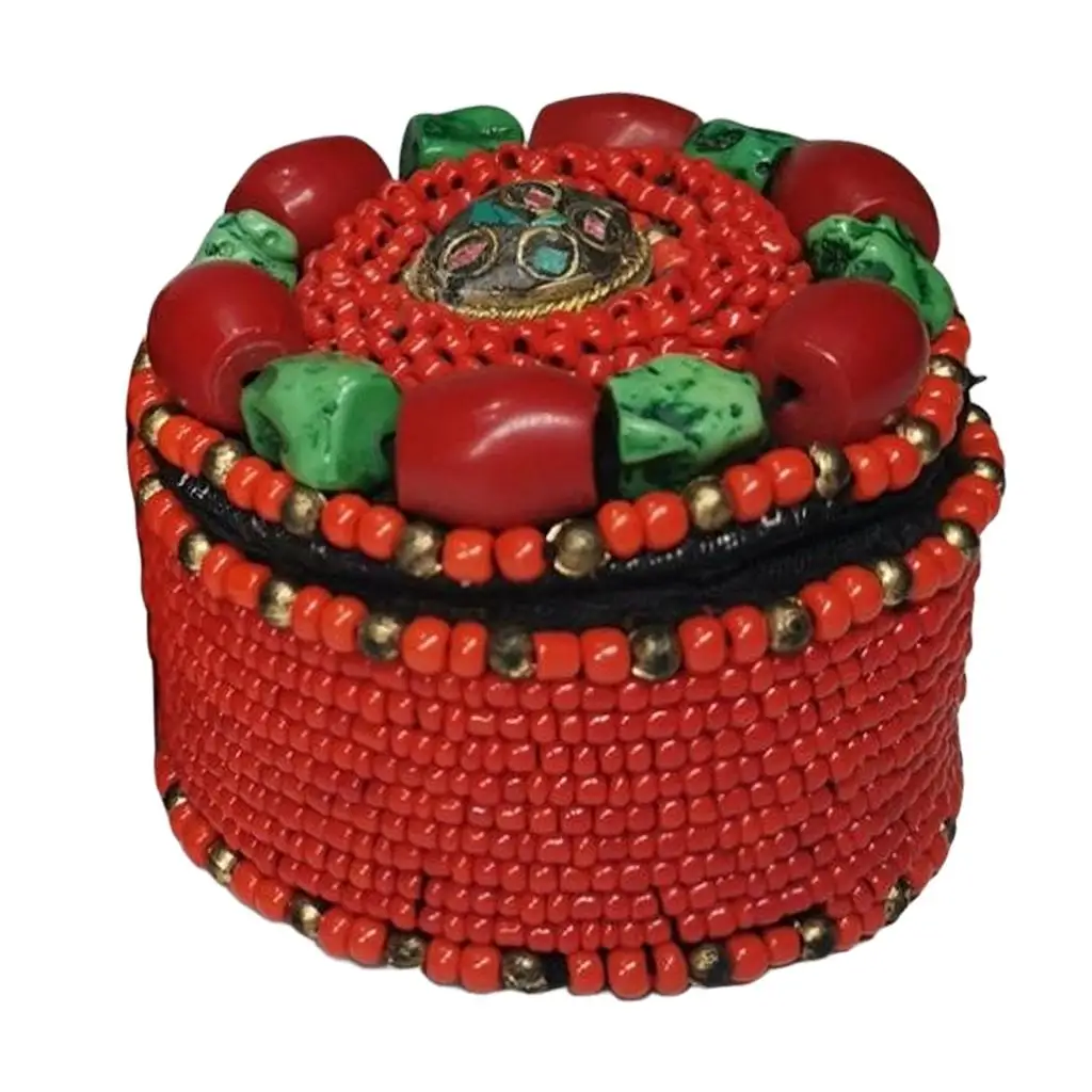 

Тибетские Ювелирные изделия ручной работы коробка бусины изысканное хранение ювелирных изделий