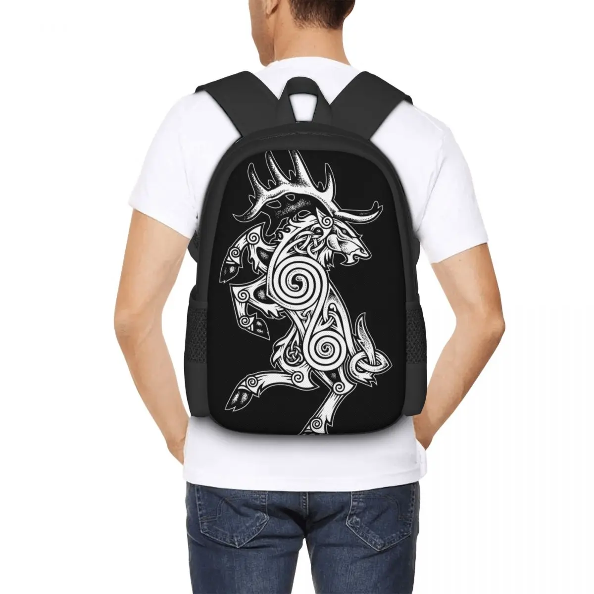 Celtic Elk Rampant Backpack for Girls Boys Travel RucksackBackpacks for Teenage school bag