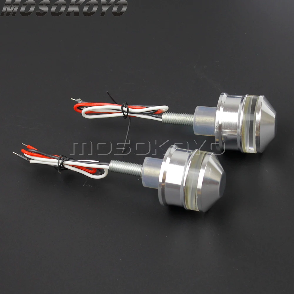 

Поворотники на руль мотоцикла, поворотники 1 дюйм, 25 мм, указатели поворота для Harley Chopper Bobber Cafe Racer