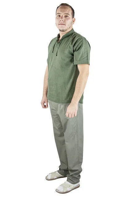 IQRAH Hajj and Umrah Outfit-Dual Suit Green Color