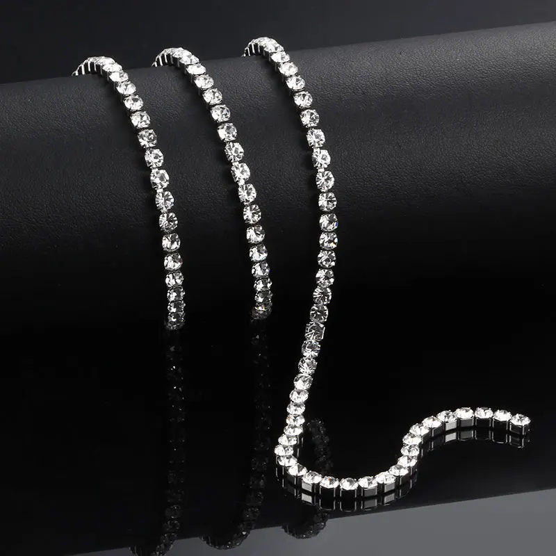 1Meters Fashion Stainless Steel 2mm 3mm 4mmDiamond Claw Chains Jewelry Making Supplies Accessories DIY Shining Necklace Bracelet