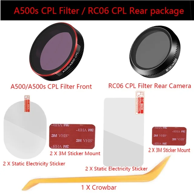 

Автомобильное крепление для видеорегистратора 70mai Dash Cam Pro Plus /A500S/A200/Lite2 RC06 CPL фильтр с электростатической пленкой Двусторонняя лента