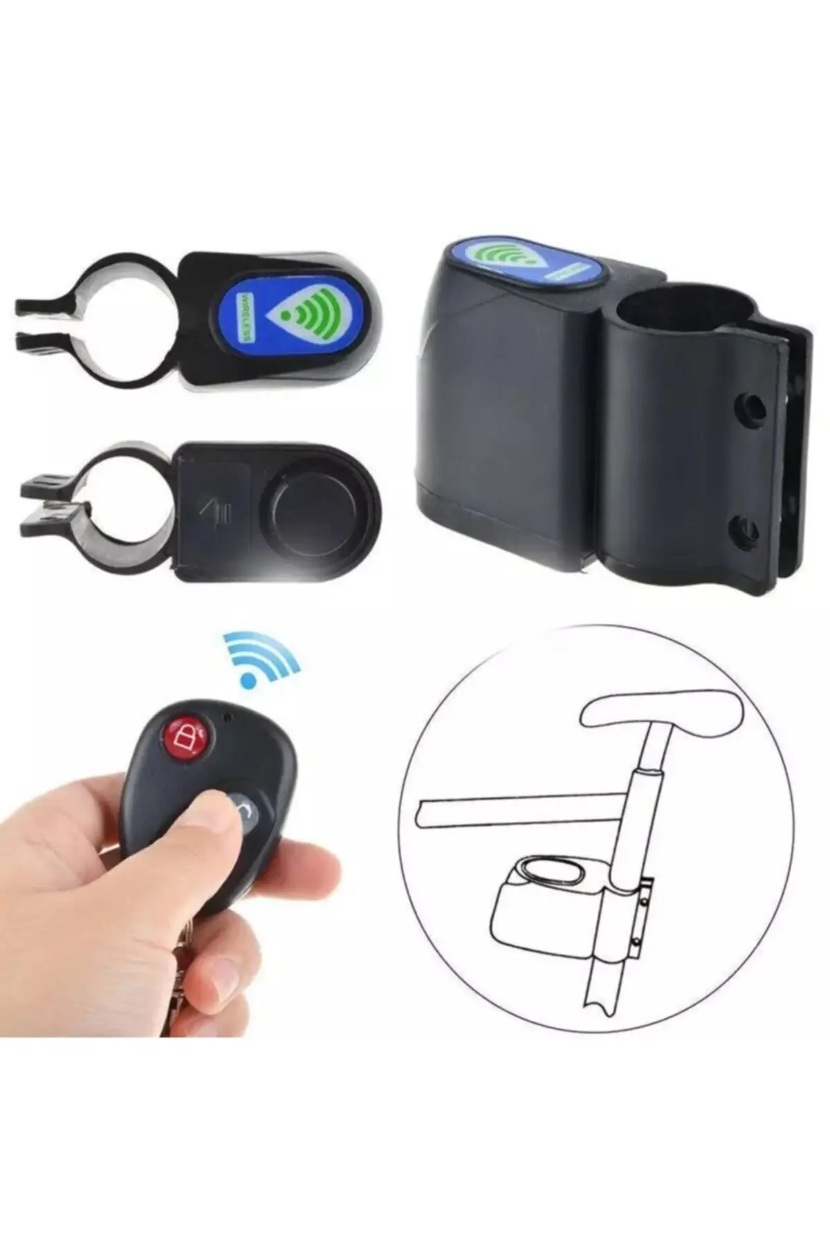 Беспроводной велосипедный сигнализатор с дистанционным управлением 10 шт.