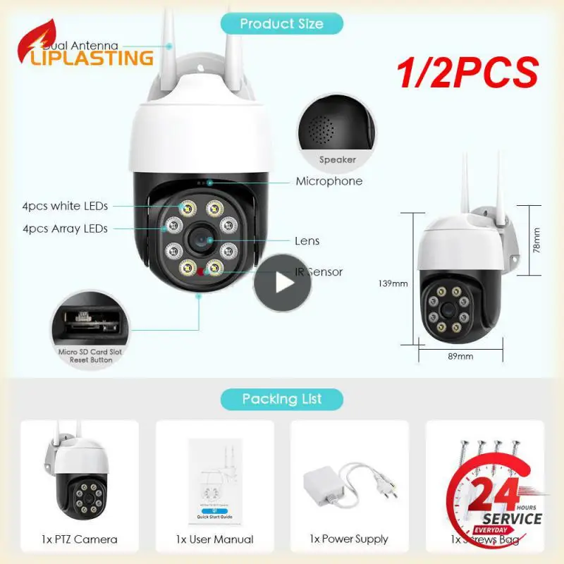 

1/2PCS Fuers Tuya Smart WIFI 4G GSM Alarm System Burglar Alarm 433MHZ Wireless Wired Zone Link To Alexa Google Motion Sensor IP