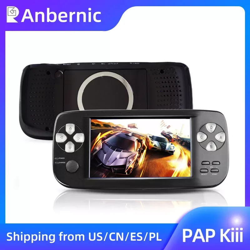 

PAP K3/Kiii 4.3 Inch Portable Handheld Game Console 64Bit Video Video Game Player Built In 3000 Games Children Gift
