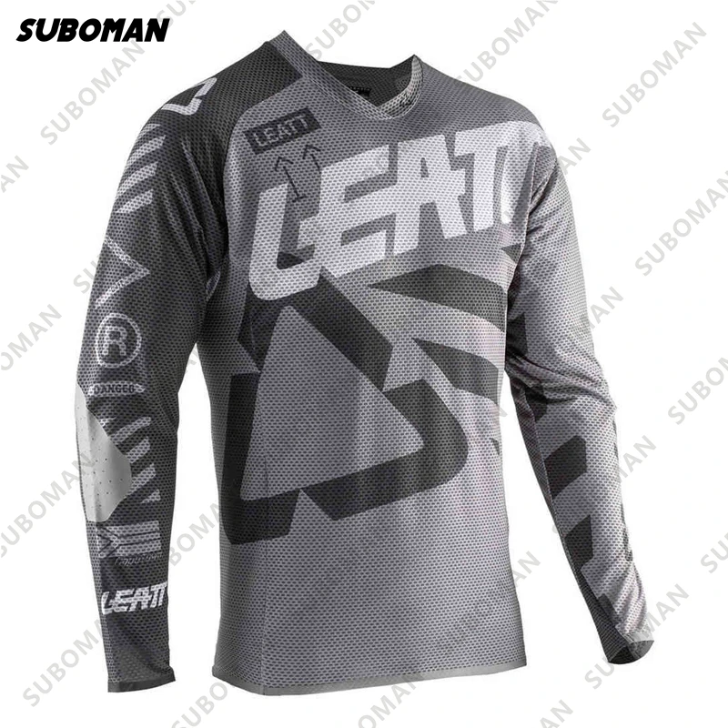 

New LEATT Motorcycle long sleeve Mtb Downhill BMX Mountain Bike 2022 Cycling DH Maillot Ciclismo Hombre Quick Dry bike Jersey