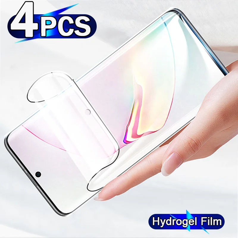 

4PCS Hydrogel Film For Samsung S22 S21 S20 FE S10 S9 S8 Plus Ultra Lite Protective Film For Samsung Note 20 Ultra 10 9 8 Plus