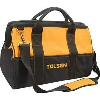 

TOLSEN Hand Tools Organizer Waterproof Tool Storage Bag Tool Bag Rigid Frame Light Weight 17 IN.