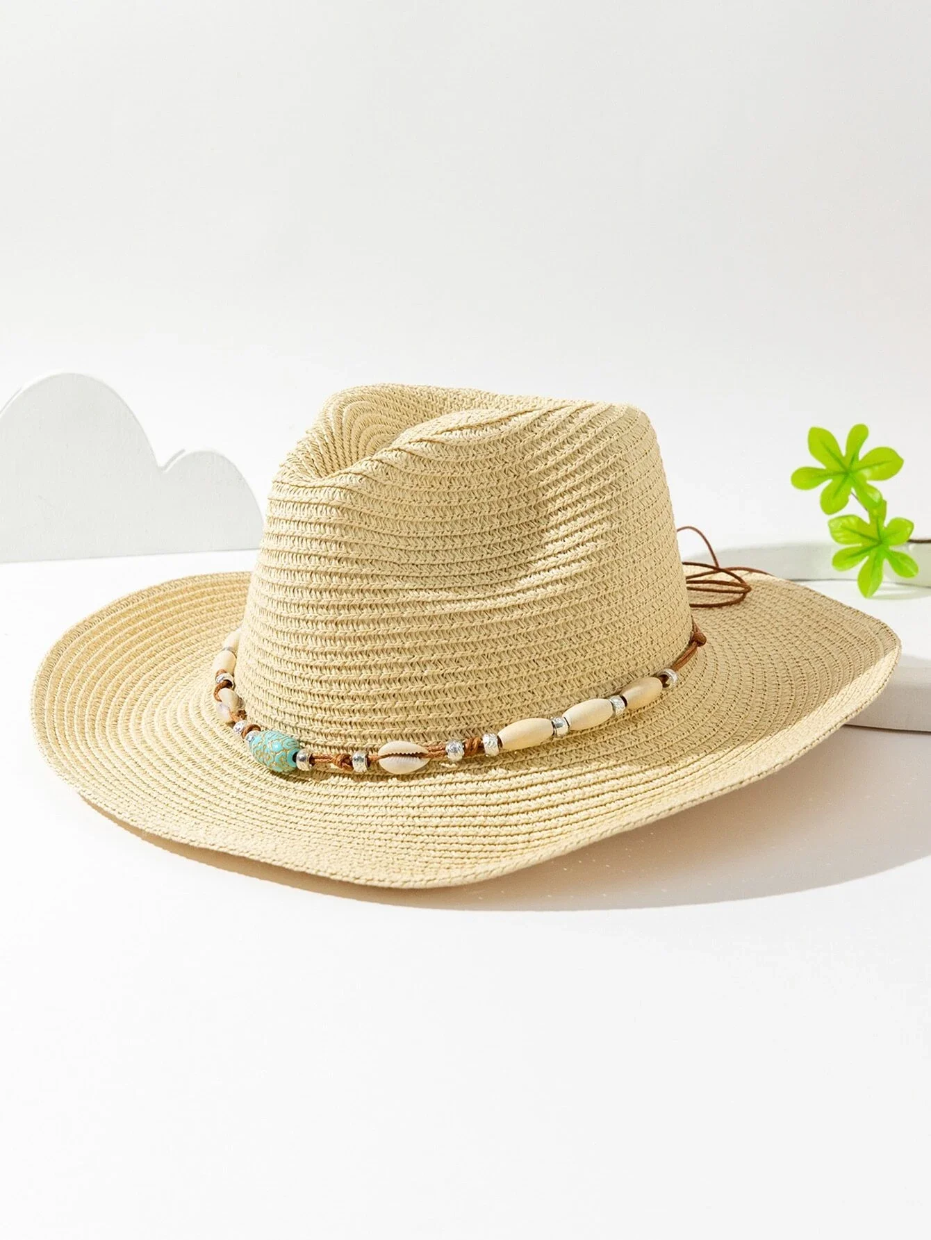 

Hats gorras sombreros capshat Bead Decor Bow Tie Straw Hat beach