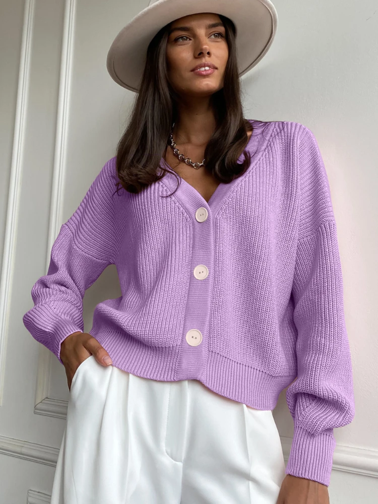 

Женский однотонный вязаный кардиган, яркий свитер с длинным рукавом, однобортная Удлиненная рубашка на осень и зиму