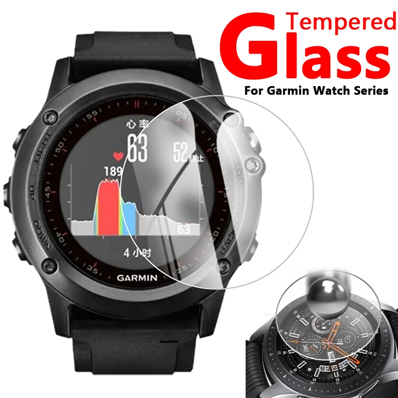 

HD Tempered Glass Protective Film For Garmin Rorerunne 45 45S 220 225 230 235 345 245 245M F35 945 Smart Watch Screen Protector