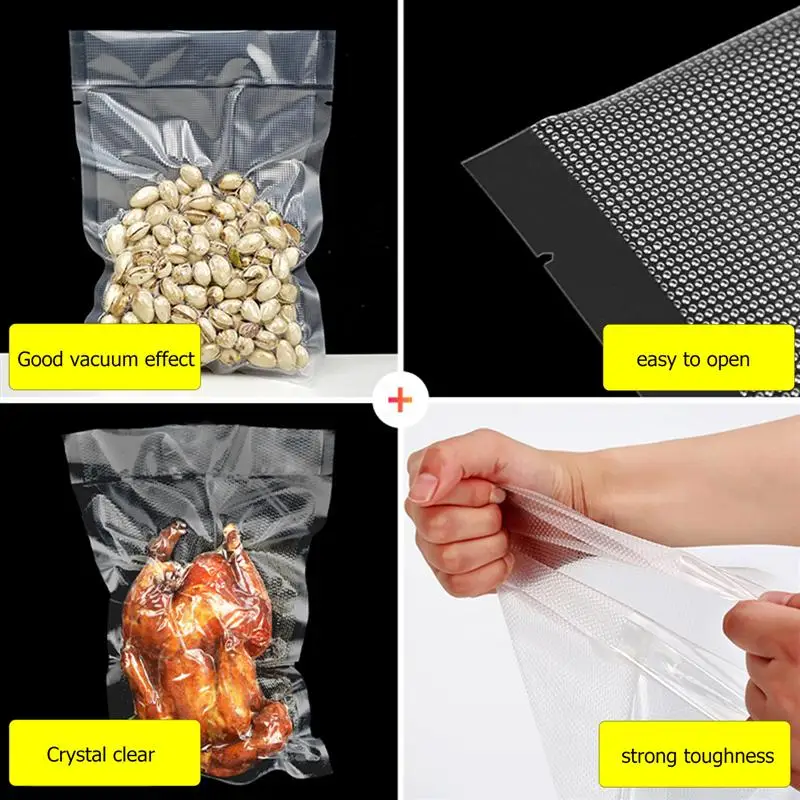 100 шт. прозрачные пакеты для вакуумного упаковщика в горошек хранения продуктов