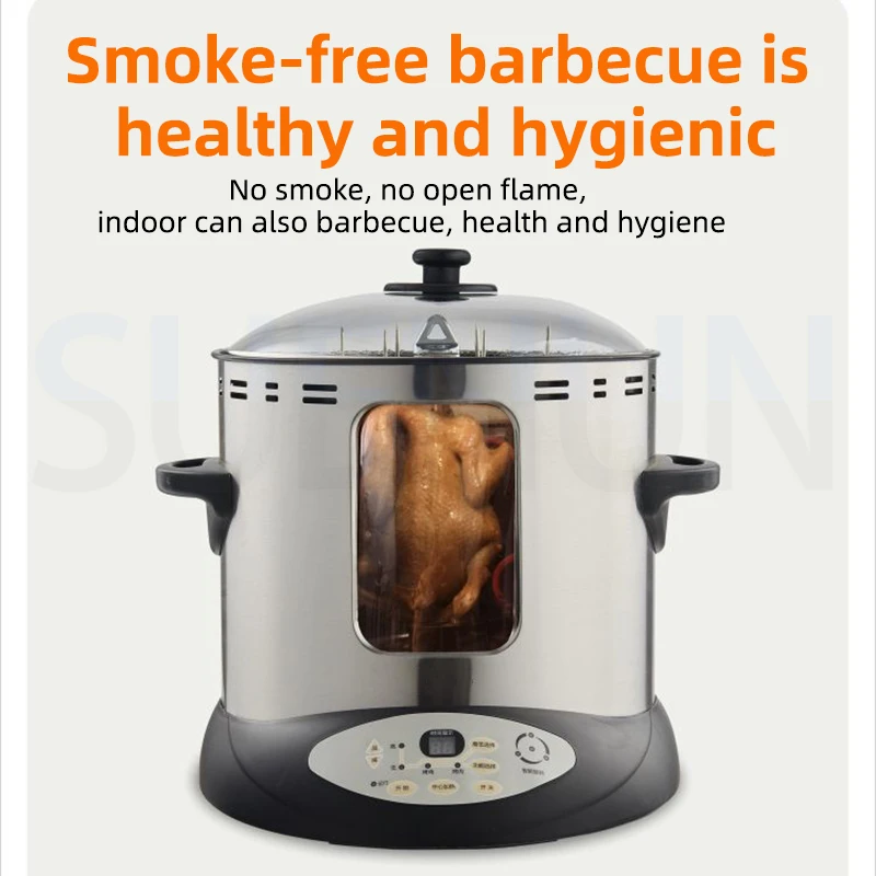 Коммерческая печь-гриль духовка для обжарки курицы жареной утки полностью