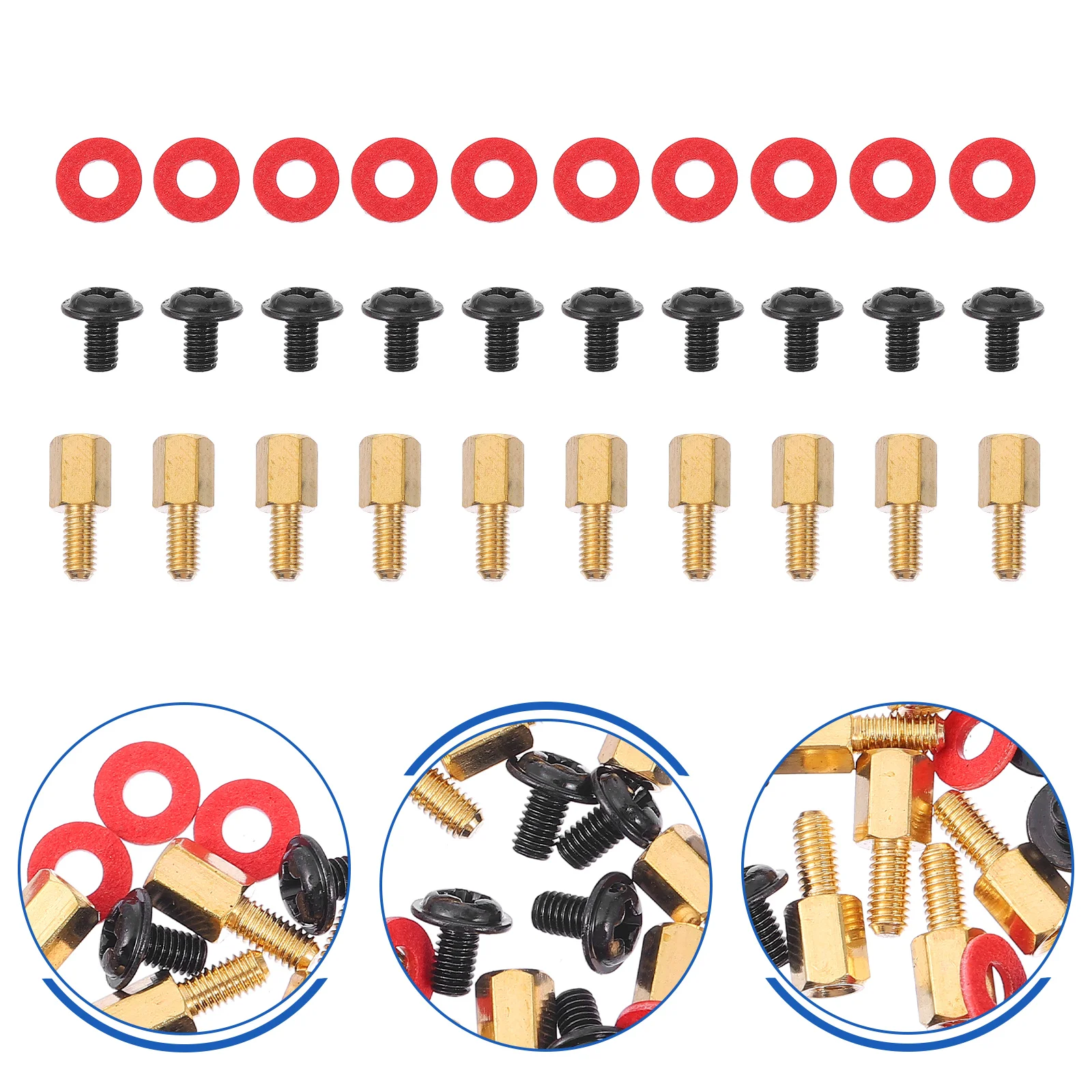 

Desk Monitor Stand Motherboard Screws Computer Case Hex Spacer Nut Accessory Isolation Copper Pillar Round Head