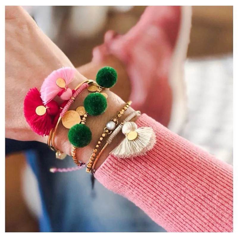 2022 European Summer Beach Bohemia Tassel Bracelet&ampBangle Women Boho Shell Portrait Pendant Bracelet For Bijoux HS-04 |