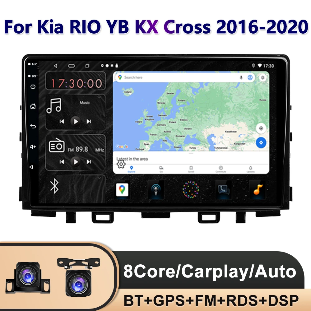 

Автомагнитола PEERCE для Kia RIO YB KX Cross 2016-2020, мультимедийный видеоплеер, навигация GPS, Android 11, 2DIN, Carplay Auto