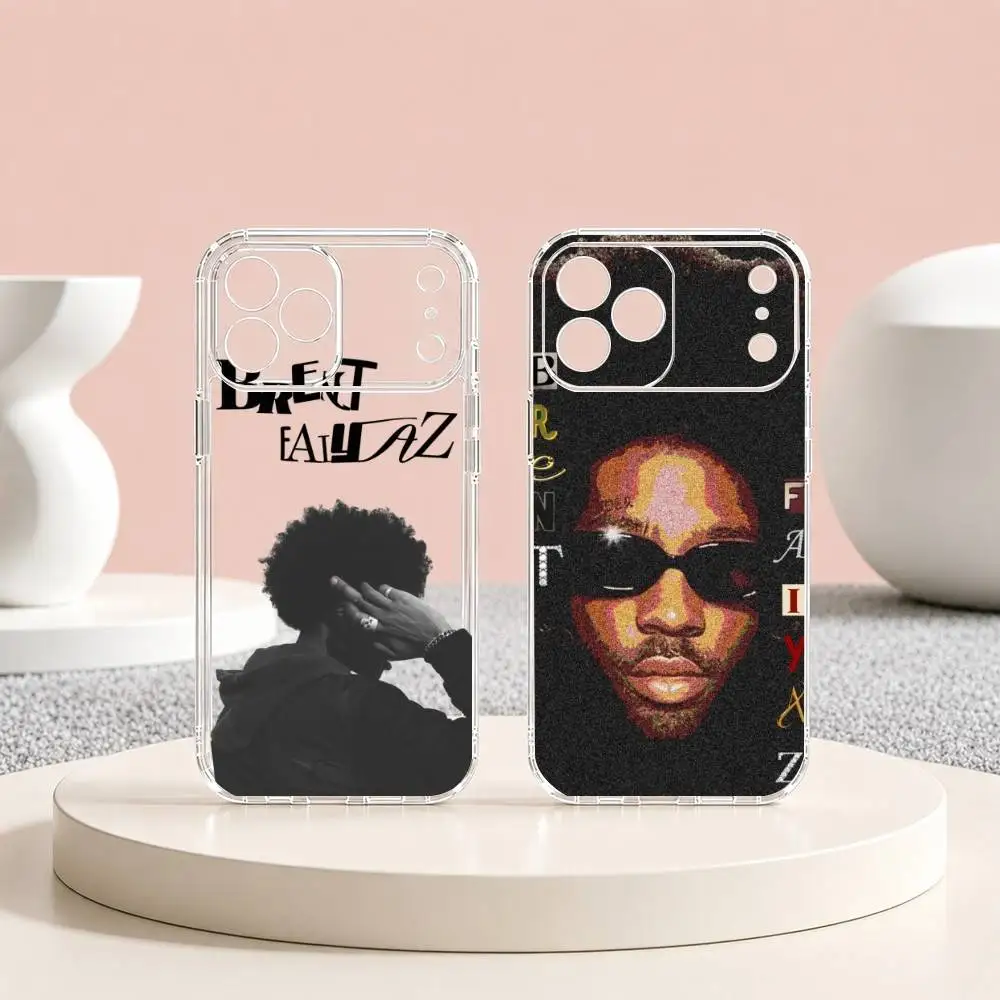 Фото Чехол для телефона Singer B-Brent Faiyaz Gift для iPhone 17 16 15 14 13 12 11 Mini Pro Max Plus, прозрачный №1