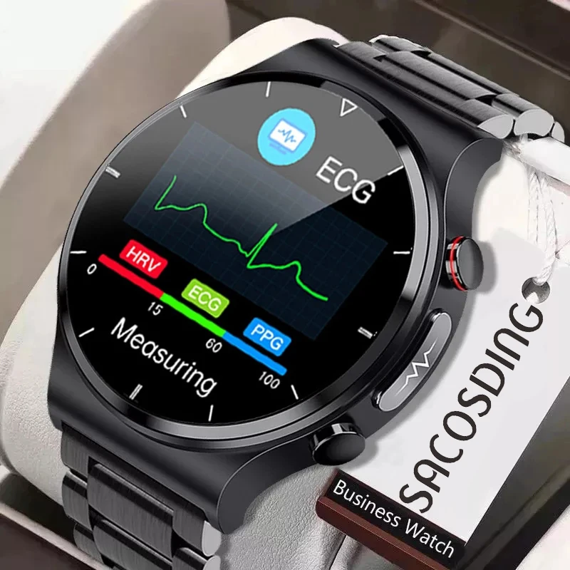 

New Sports ECG Smart Watch Men Heart Rate Monitor Blood Oxygen Fitness Tracker IP68 Waterproof Smartwatch Weather Forecast Clock
