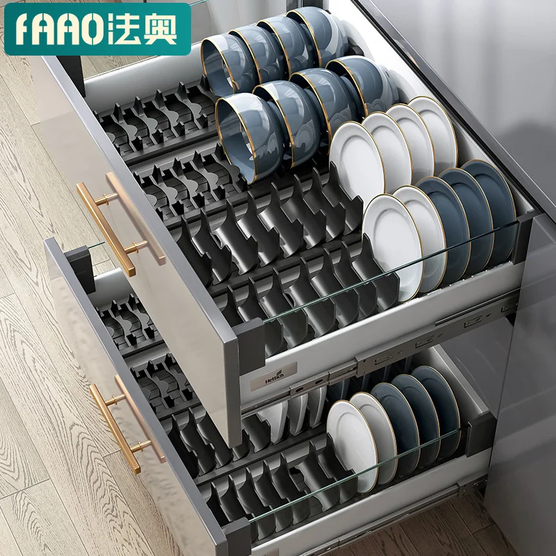 

Kitchen drain bowl and dish storage rack cabinet drawer cabinet bowl and chopsticks tableware storage box bowl and chopsticks