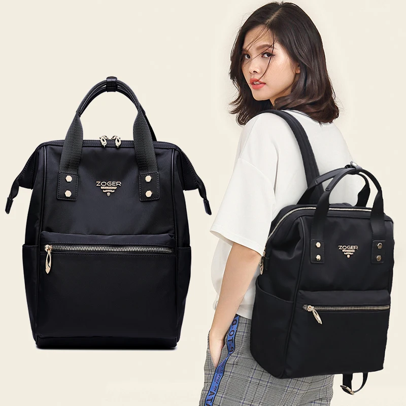 

Zoger female backpack tide Oxford cloth canvas women Schoolbag wild anti-theft Totes lady Travel Camping bag Casual Fashion bags