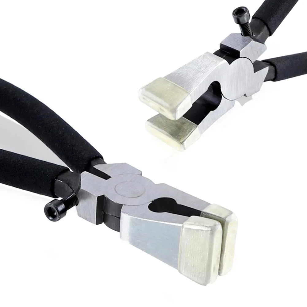 

1Pc Flat Nose Plier Clamp Clip Plier W/ Adjustable Screw Carbon Steel 200mm Hand Tool For Glass Trimming Tile Ceramics