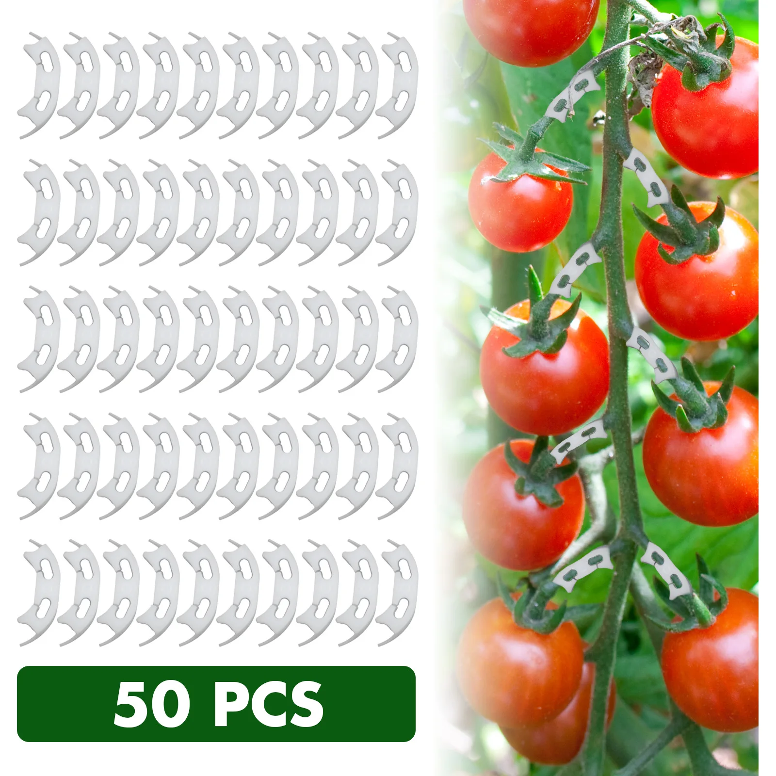 

50/100 шт., пластиковые зажимы для растений