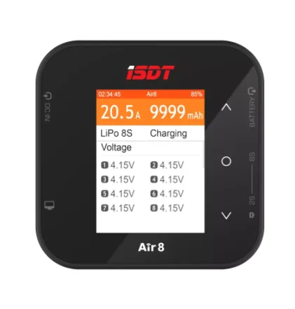 Цена ISDT Air8 Lipo балансирующее зарядное устройство Dis зарядное устройство 20A 500 Вт DC 1-8S Li-Po Li-Hv Li-Fe Li-Ion NiMH Ni-Cd Pb NotWith 2 бесплатных плагинов