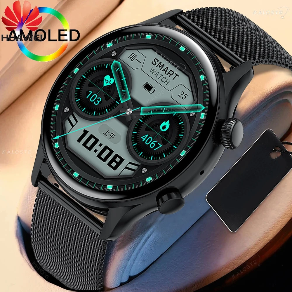 

Huawei NFC Men Smart Watch AMOLED 390*390 HD Screen Always Display IP68 Waterproof Bluetooth Call SmartWatch For Android ios