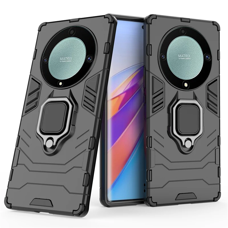 

Phone Case For Huawei Honor Magic 5 Lite 5G Cover Armor Capas Shockproof Back PC Holder Magnetic Case Honor Magic 5 Lite Fundas