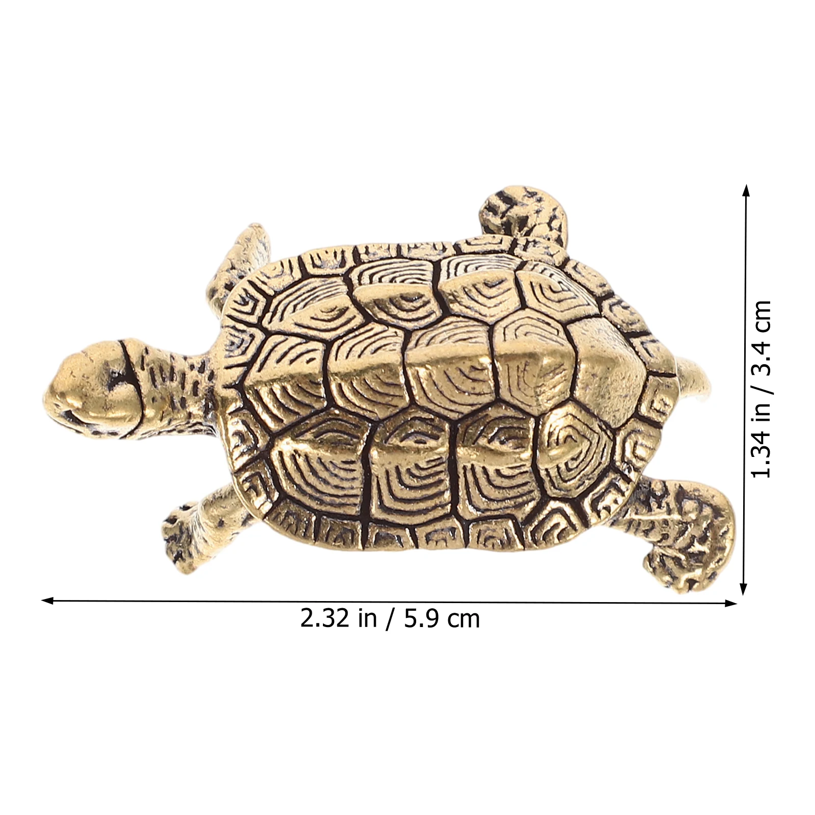 1 шт. однотонные медные украшения в виде черепахи труба долговечная скульптура