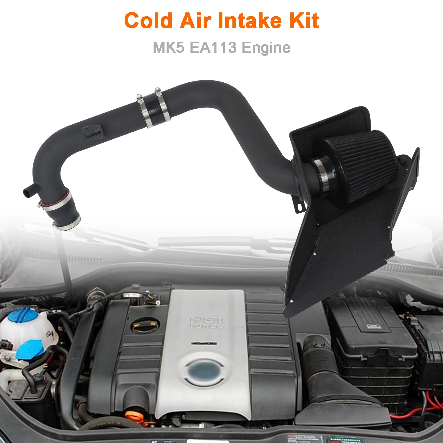 Автомобильный комплект холодного воздуха для VW Golf MK5 MK6 GTI Passat Caddy Seat Leon Audi TT A3 Skoda