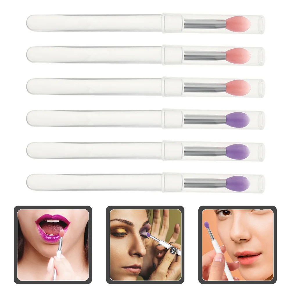 

Lip Brush Silicone Applicator Lipstick Portable Exfoliator Exfoliating Applicators Glosswands Balmmini Scrubber Makeup