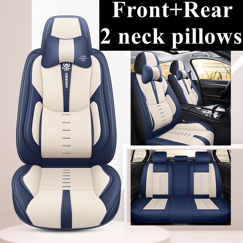 

Leather Car Seat Covers For Nissan Qashqai J11 J10 March Primera P12 Kicks Versa Terrano 2 X Trail T30 T31 T32 2019 Accessories