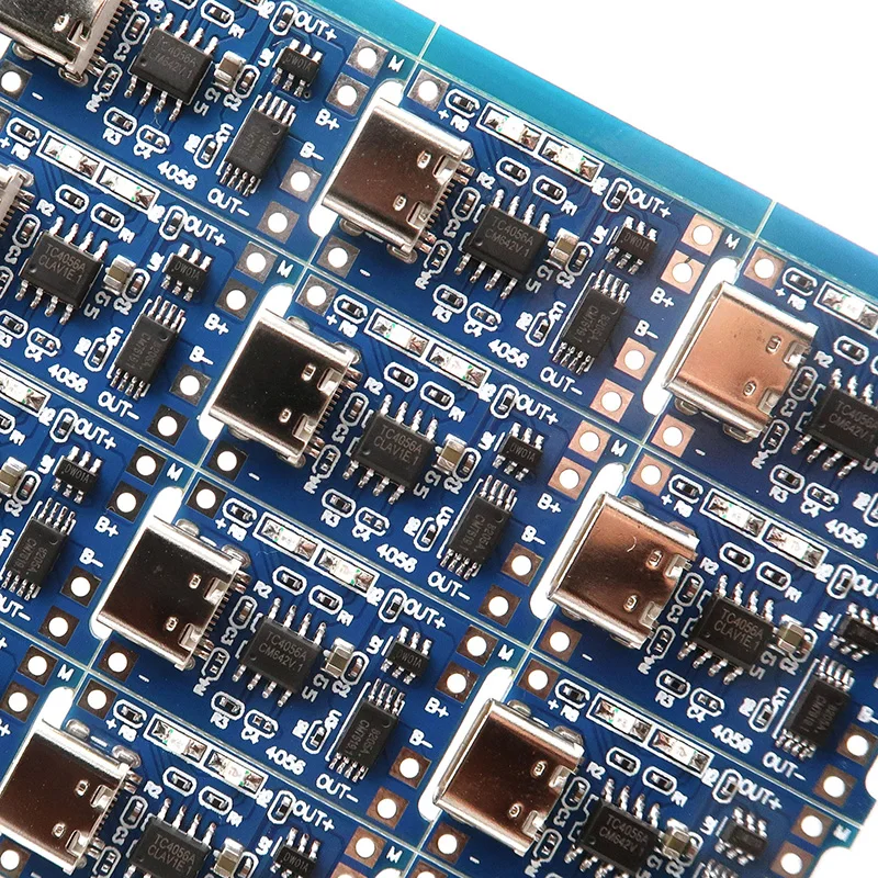Фото DIY Type-C Micro USB 5V 1A 18650 TP4056 модуль зарядного устройства литиевой батареи зарядная плата с защитой два в одном №3