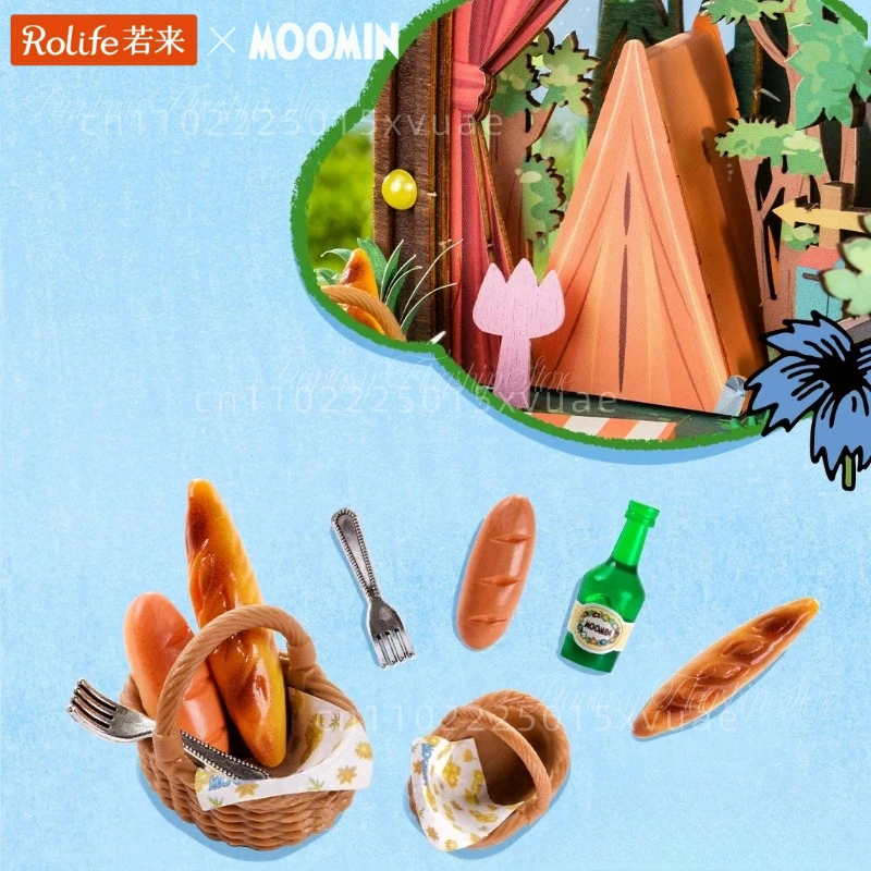 Фото Конструктор Rolife Moomin Forest Camping: Сборная миниатюрная модель для самостоятельной сборки, игрушка, украшение для рабочего стола, праздничный подарок №4