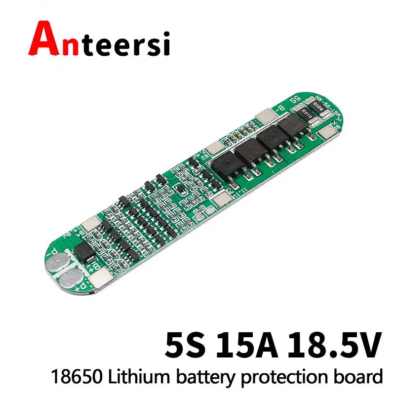 

Защитная плата литиевой батареи 5 серии 18, 5v1865 0 для предотвращения перезарядки и переразряда 21 в, для солнечной литиевой батареи дневного св...