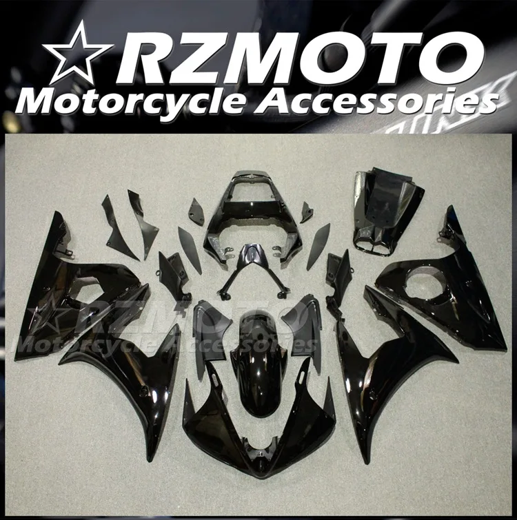 

New ABS Whole Fairings Kit Fit for YAMAHA YZF- R6 03 04 05 R6s 2003 2004 2005 Bodywork Set Custom Black Glossy