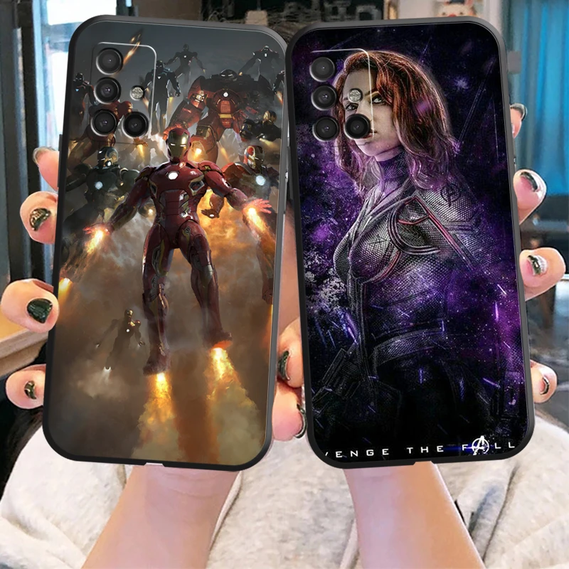

Чехлы для телефонов с комиксами Marvel для Samsung A51, женская модель A31, A72, A21S, A52, A71, A42, женская модель A20, A21, A22, 4G, A22, женская модель A20, A32, задняя обло...