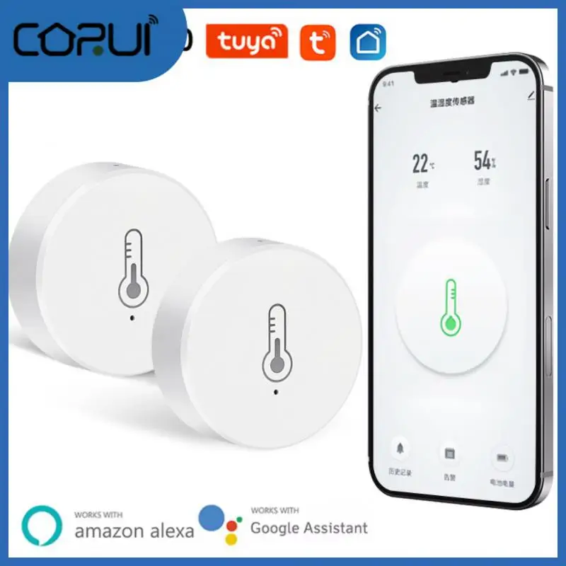 

Smart Life Temperature And Humidity Sensor Smart Home Indoor Thermometer Monitor Tuya Smart Temperature And Humidity Sensors