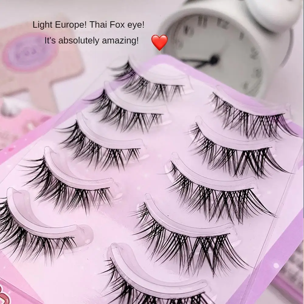 

Natural Light False Eyelashes European American Fox Series One Piece Native Caricature Sense Thick Simulation Eye Tail Makeup
