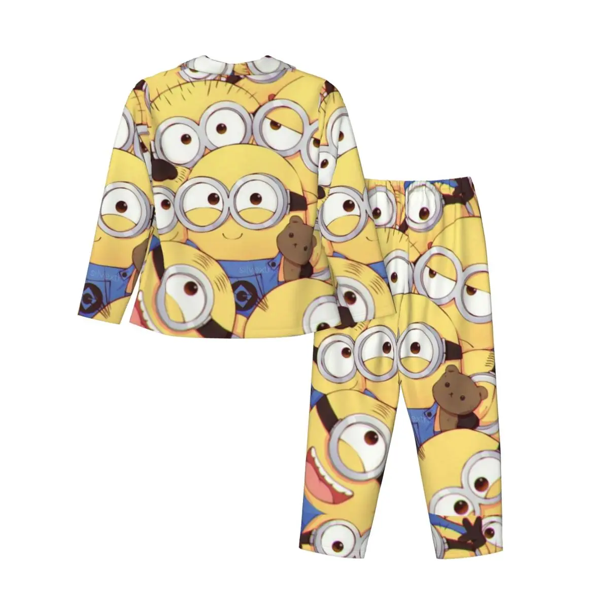 Женский пижамный комплект Minions из 2 предметов для женщин повседневный костюм с