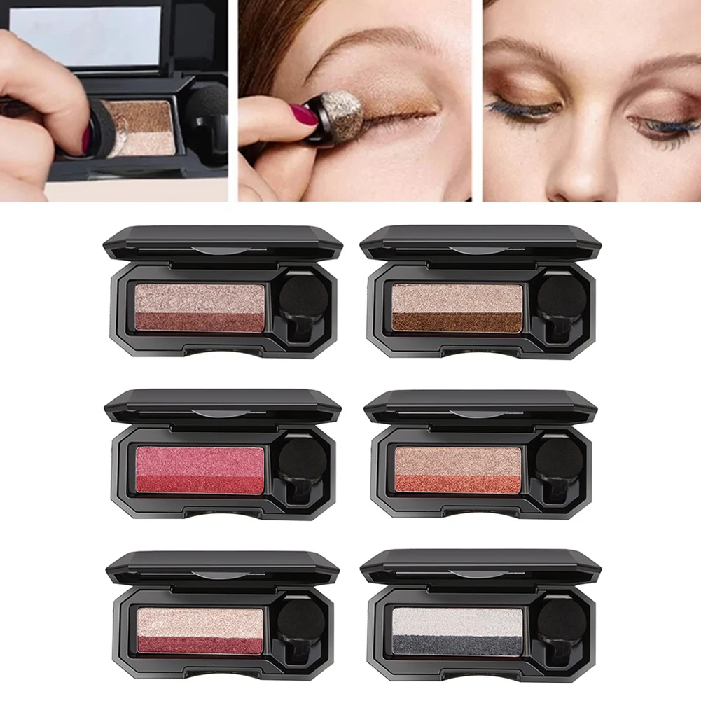 

Double Color Lazy Eye Shadow Makeup Palette Waterproof Long Lasting Eye Shadow Highly Pigmented Nude Earth Eyeshadow Makeup