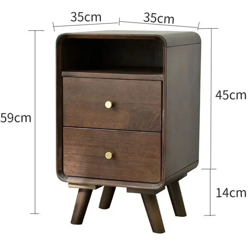 Простые тумбочки из цельного дерева для спальни современные прикроватные узкие