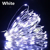 christmas led string light 1m battery operated copper wire garland indoor bedroom home wedding new year decoration