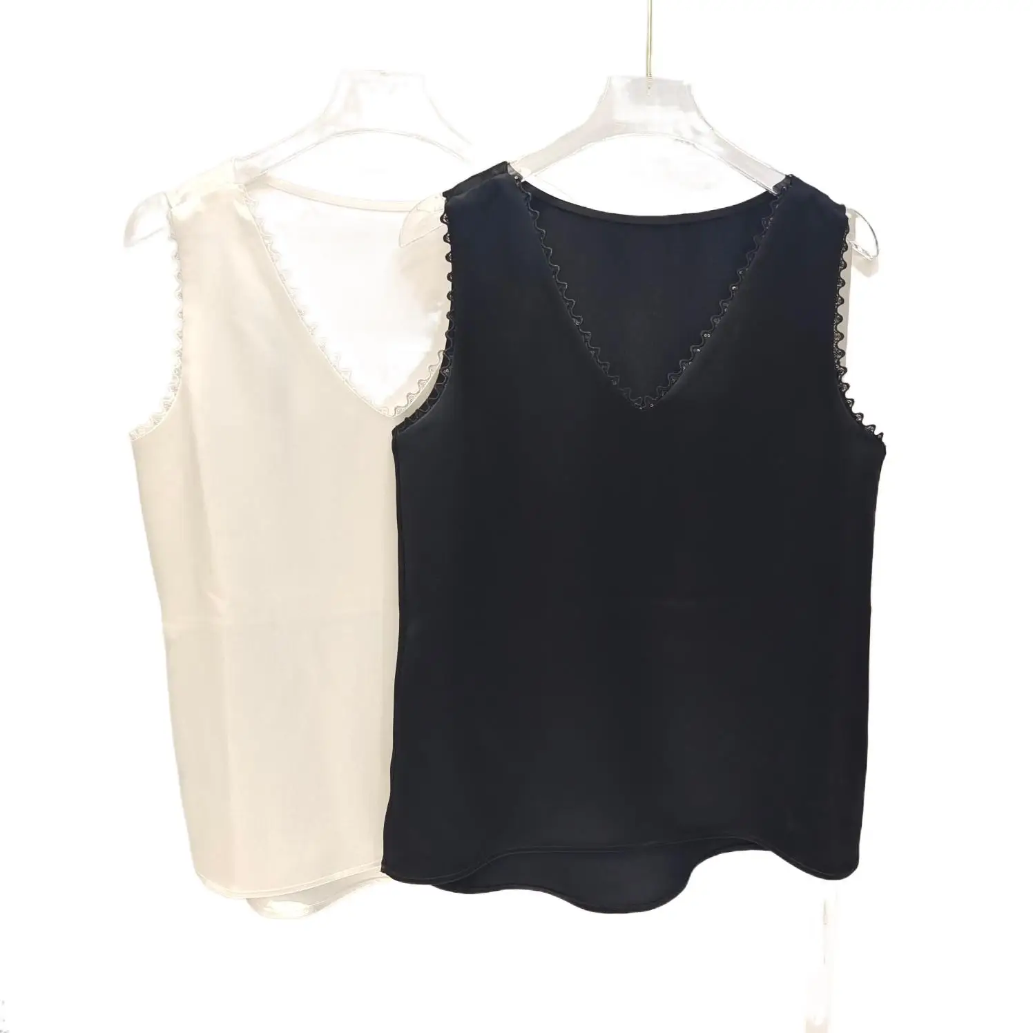 

2023 Women's Clothing Embroidery lace vest 0801