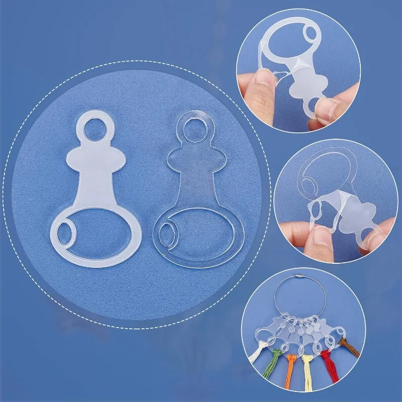 Прозрачная акриловая нить шпульки фотообои в форме ключа вышивка крестом