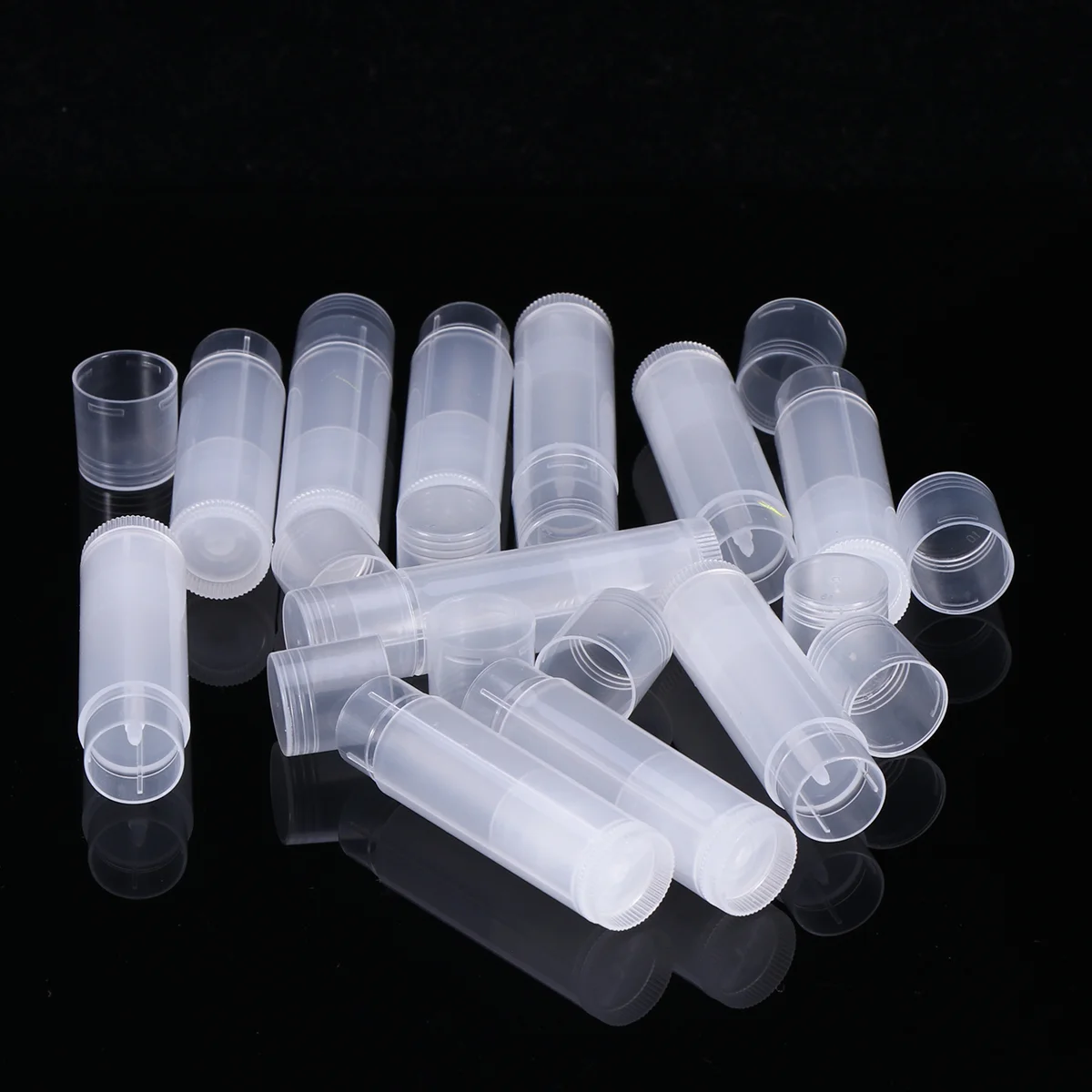 

25pcs Clear Empty Lip Balm Tubes oz Lip Balm Containers Tubes with Caps for DIY Homemade Makeup